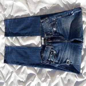 Madewell Slim Boyjean Sz 24 Distressed Blue Jeans